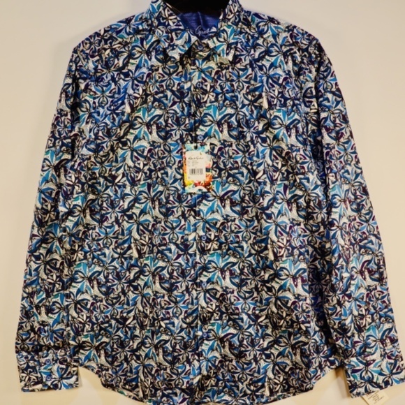 Robert Graham, Chapman. Classic Fit Button Down Shirt. Size Large NWT - Picture 4 of 5